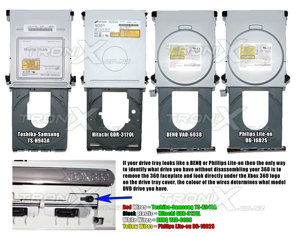 Any xbox 360 Replacement DVD drive with Key